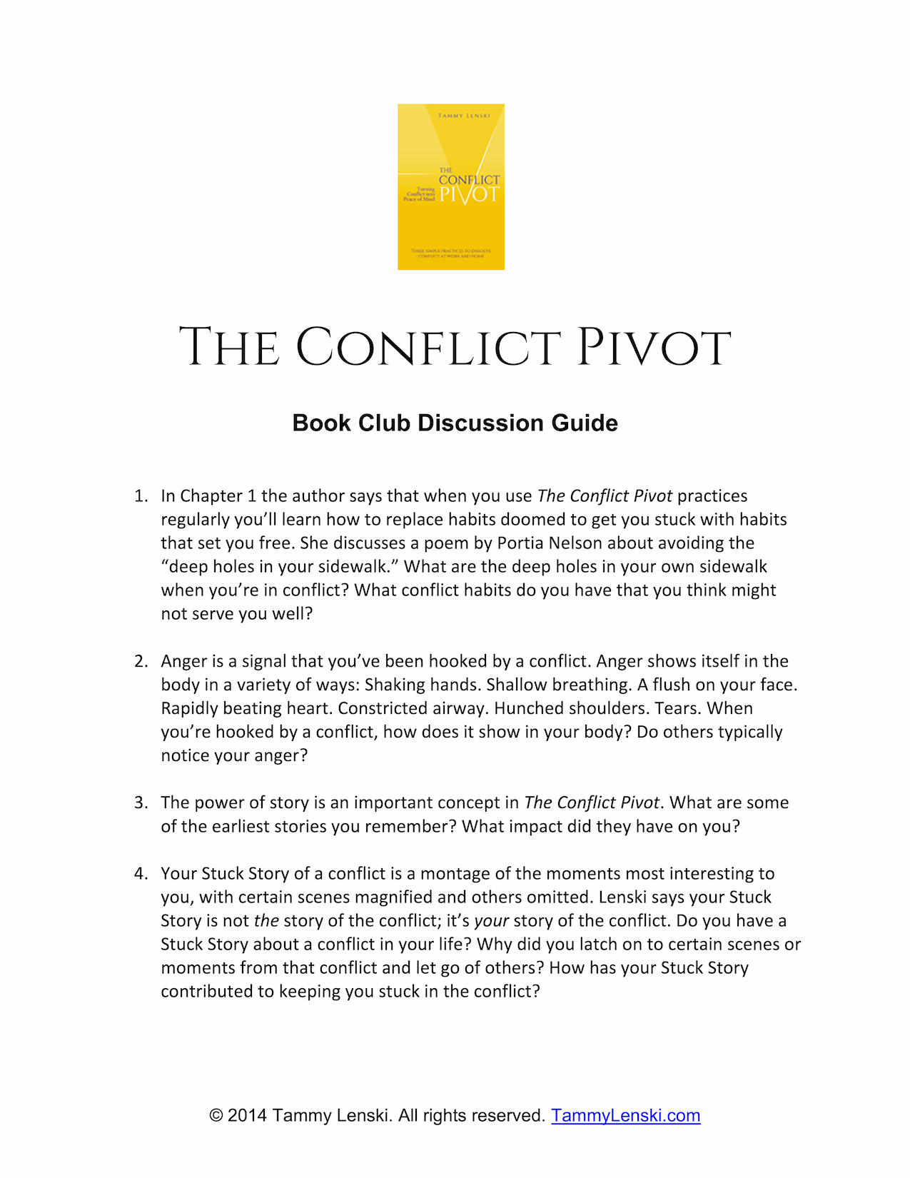 Conflict Pivot Book Club Guide