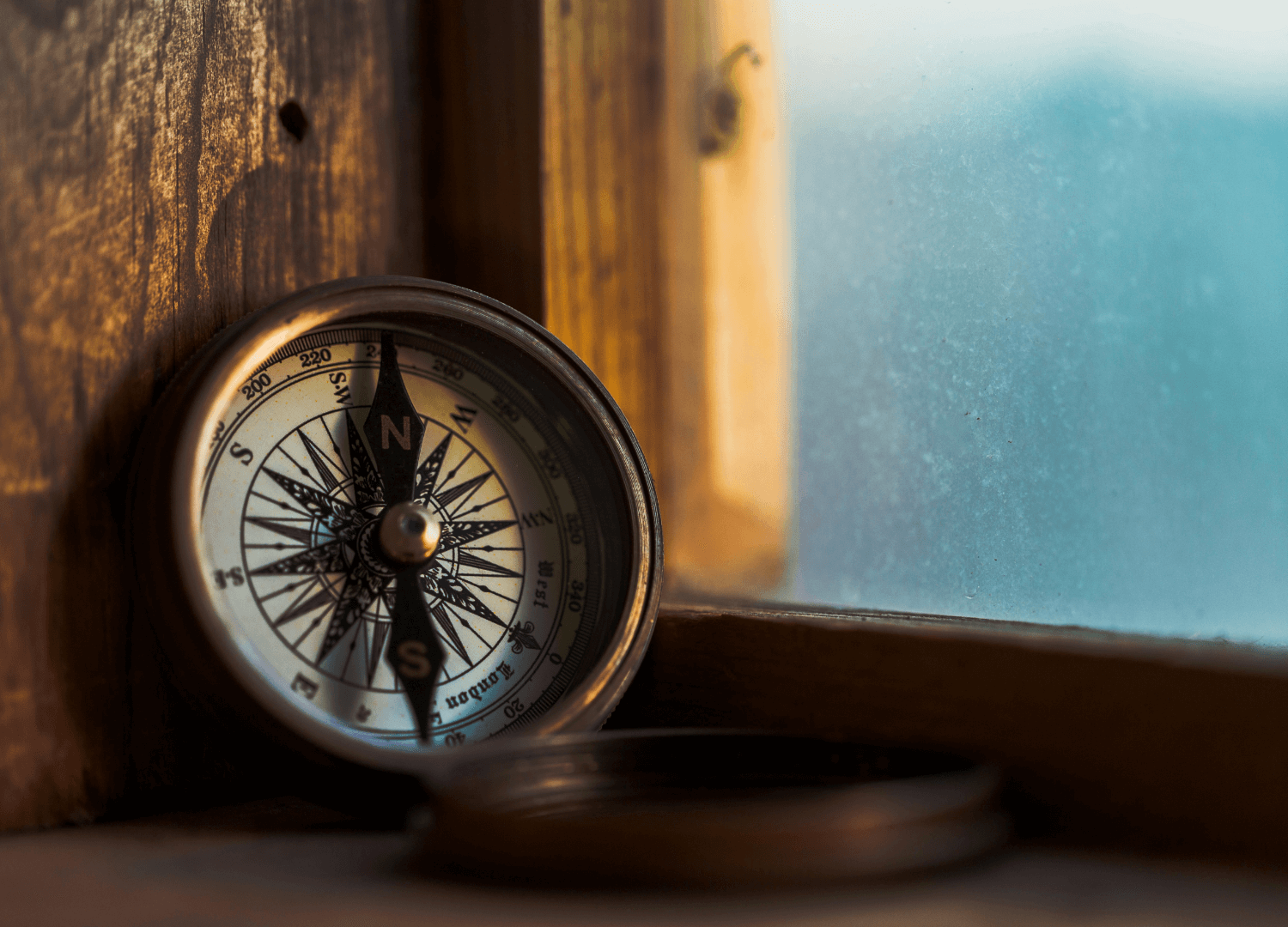 Compass near a window