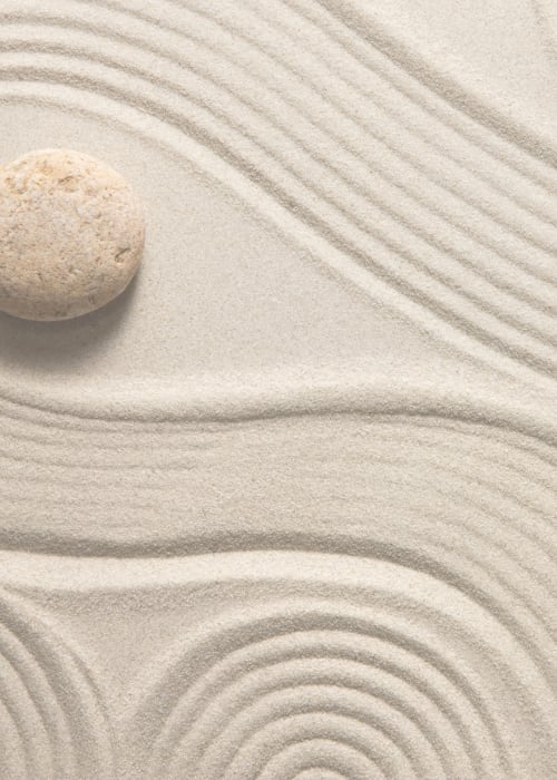 zen sand squiggles