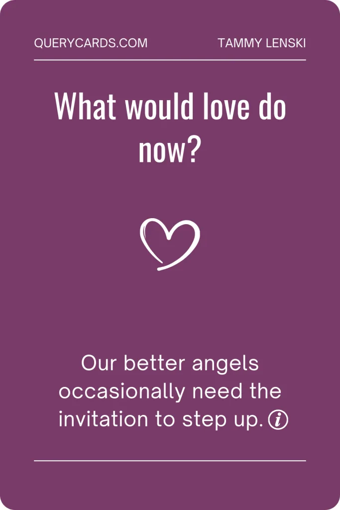 How to use the cards Explore a disagreement using the question prompts. Focus on the ones that make you pause. Cards with an ℹ️ symbol at the bottom link to more information.