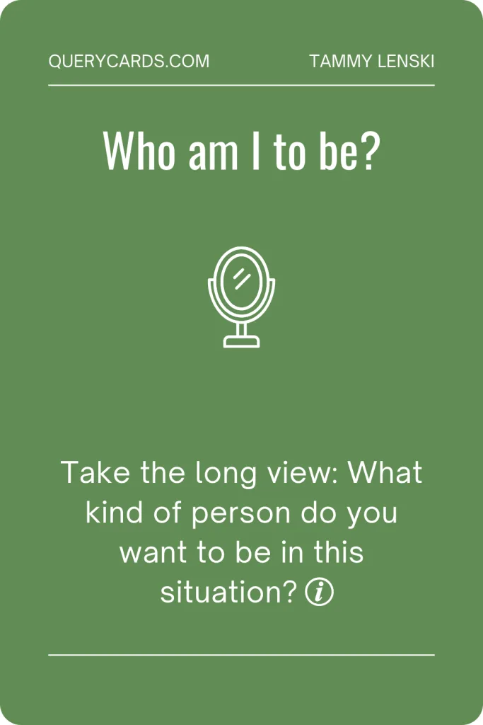 How to use the cards Explore a disagreement using the question prompts. Focus on the ones that make you pause. Cards with an ℹ️ symbol at the bottom link to more information.