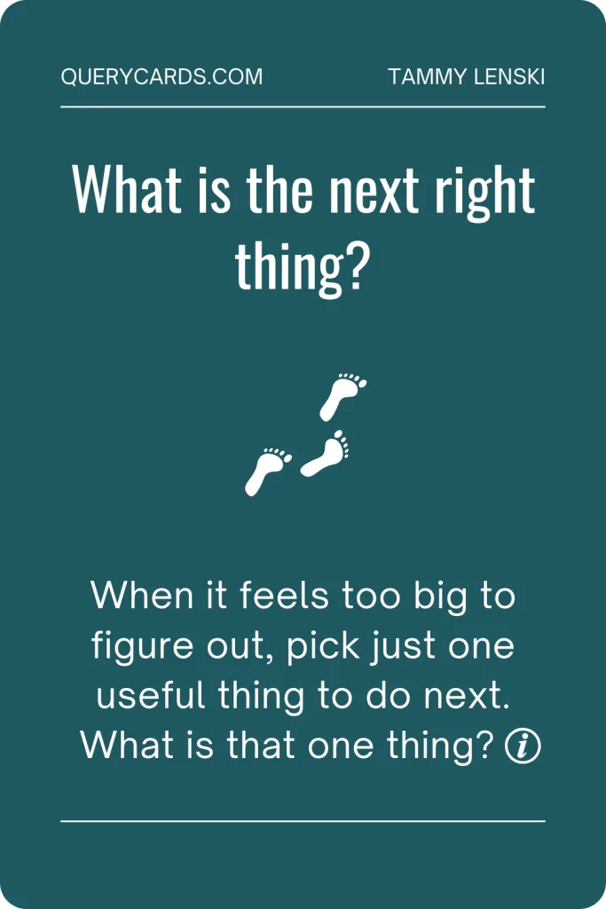 How to use the cards Explore a disagreement using the question prompts. Focus on the ones that make you pause. Cards with an ℹ️ symbol at the bottom link to more information.