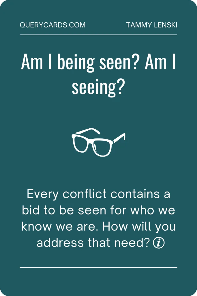 How to use the cards Explore a disagreement using the question prompts. Focus on the ones that make you pause. Cards with an ℹ️ symbol at the bottom link to more information.