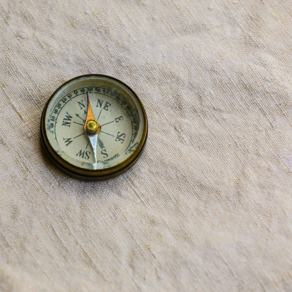 hourglass on a table